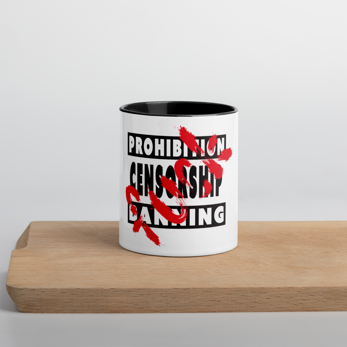 mug with color inside