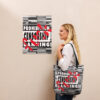 Regular Tote bag B/W - F Censorship